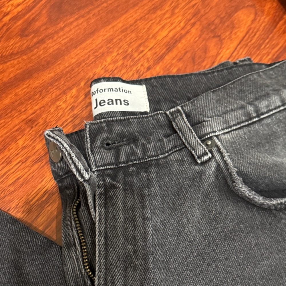Reformation Charcoal Denim Jeans